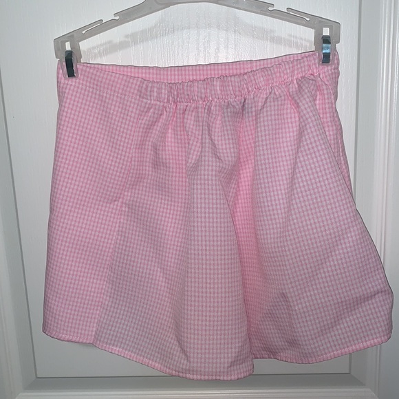 Pink Gingham Skort - Picture 2 of 3